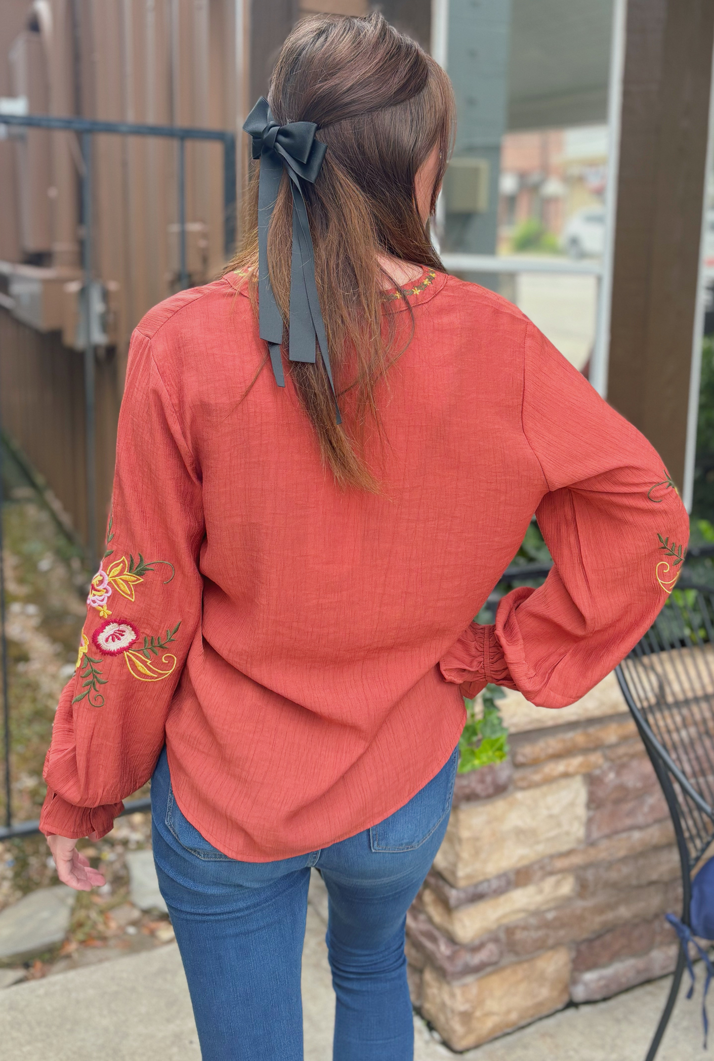 RUST BOHEMIAN TOP