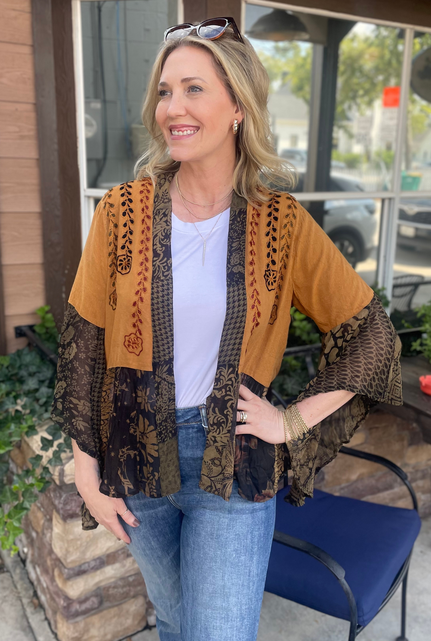 CAMEL BOHO KIMONO