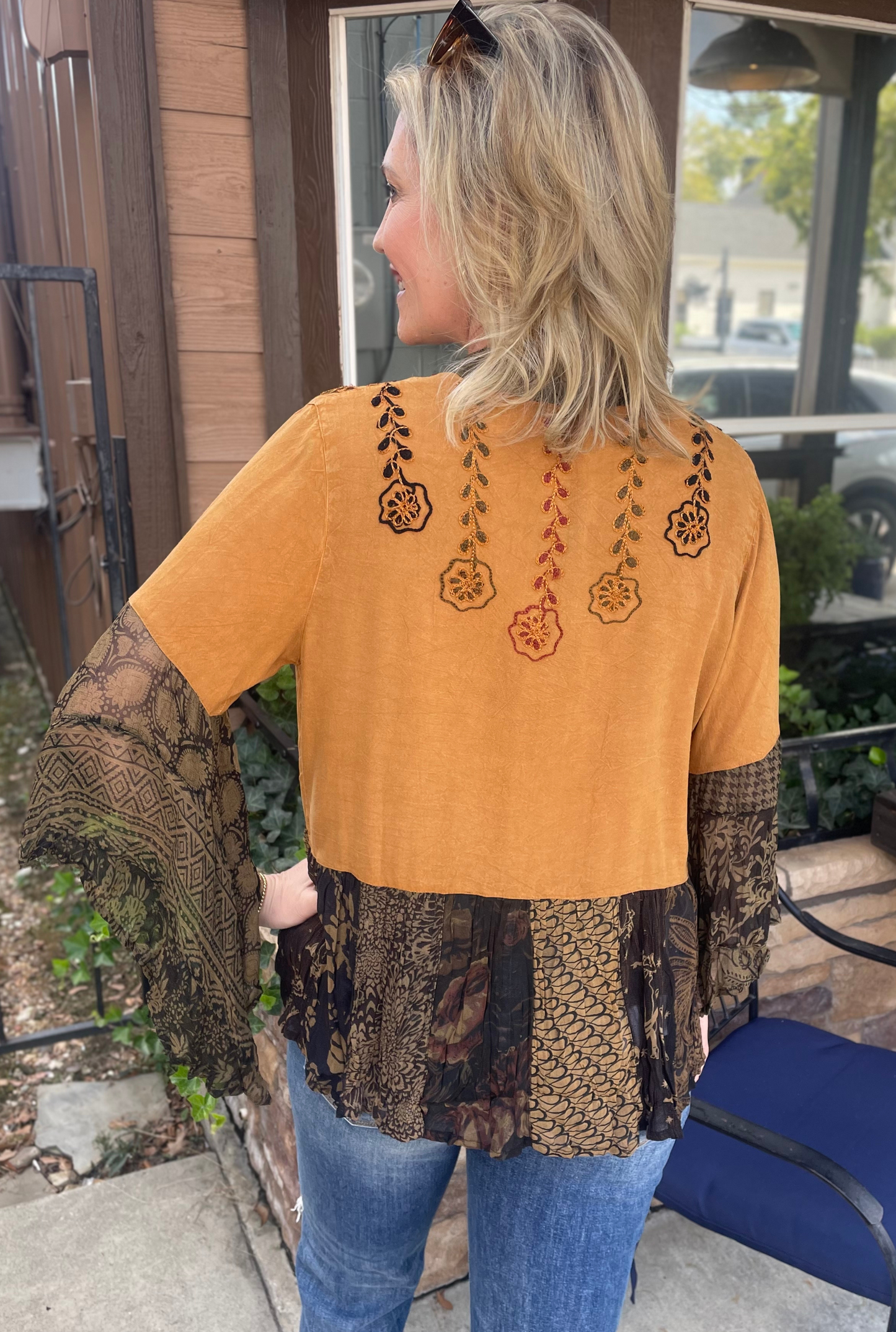 CAMEL BOHO KIMONO