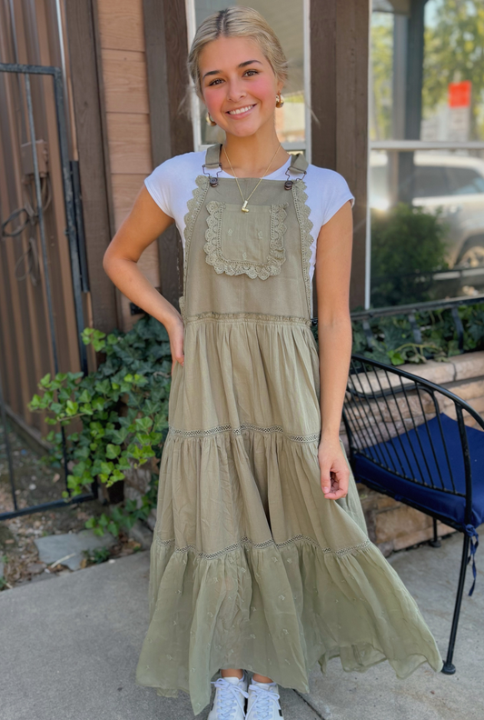 OLIVE MIDI DRESS