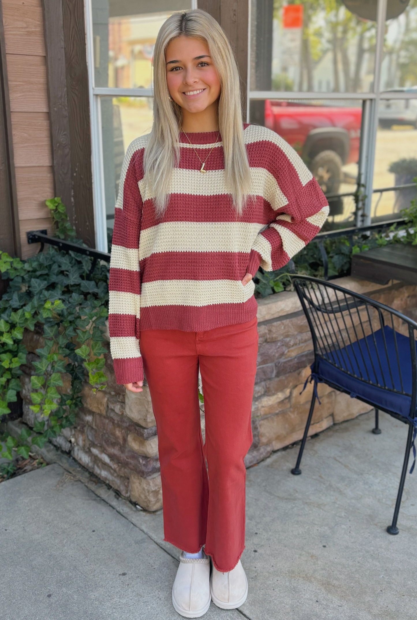 RED BARN SWEATER