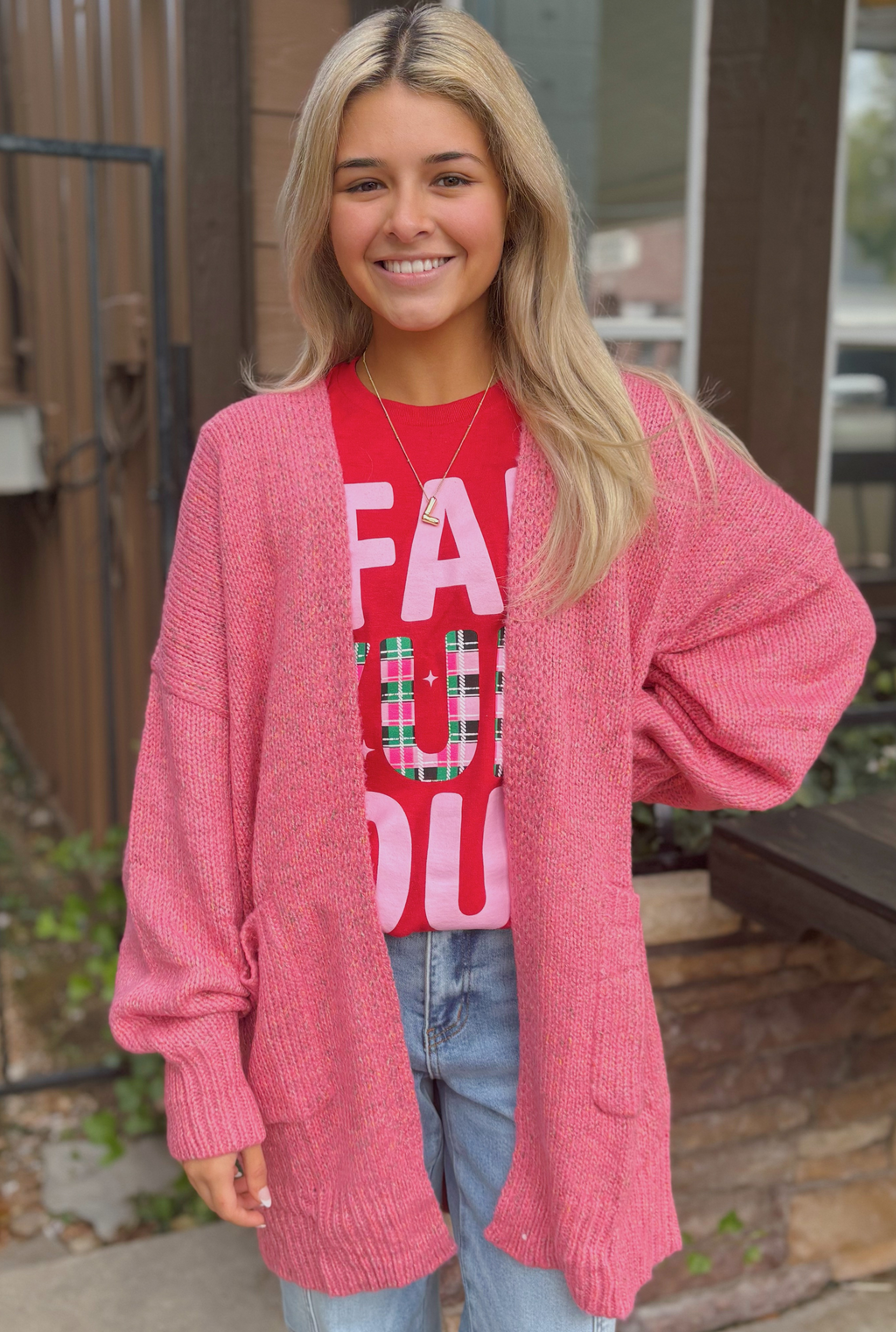 PINK JACKI CARDIGAN