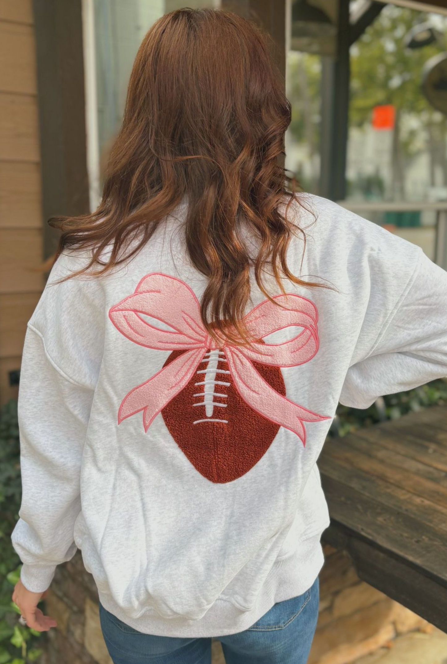 BOW FOOTBALL SWEATSHIRT