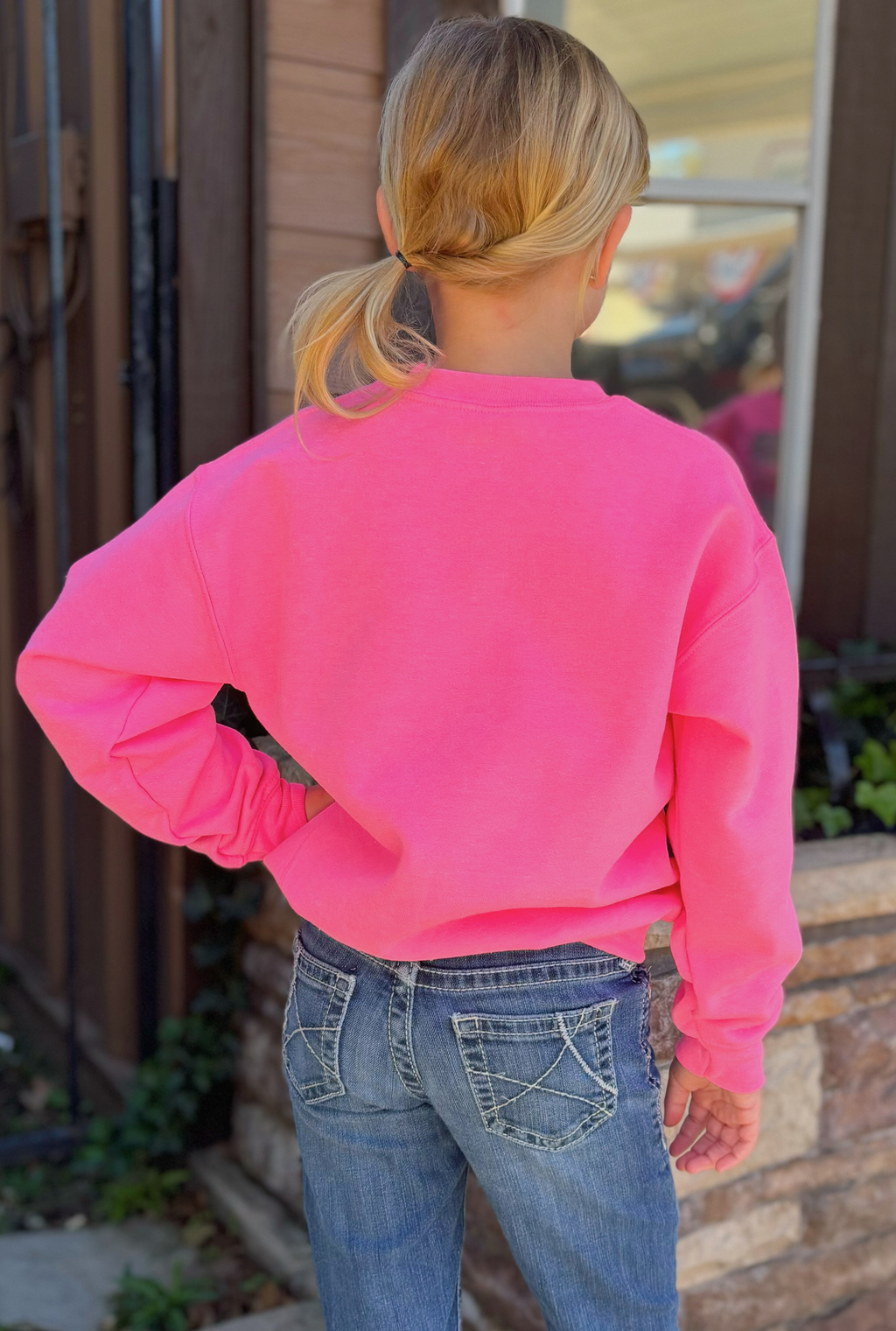 PINK KIDS MY DAY I'M BOOKED SWEATSHIRT