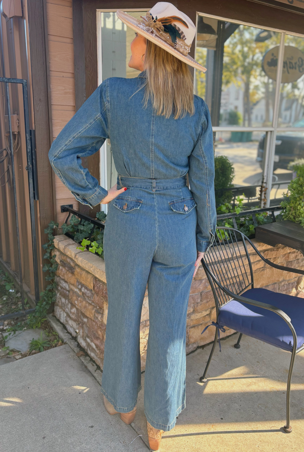 INDIGO DENIM JUMPSUIT