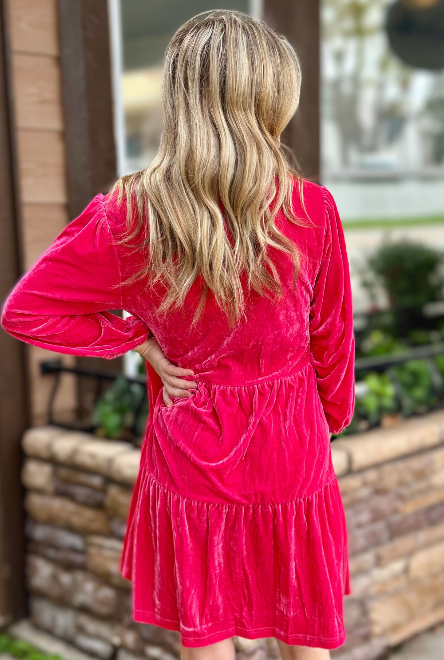 RASPBERRY DINNER DRESS