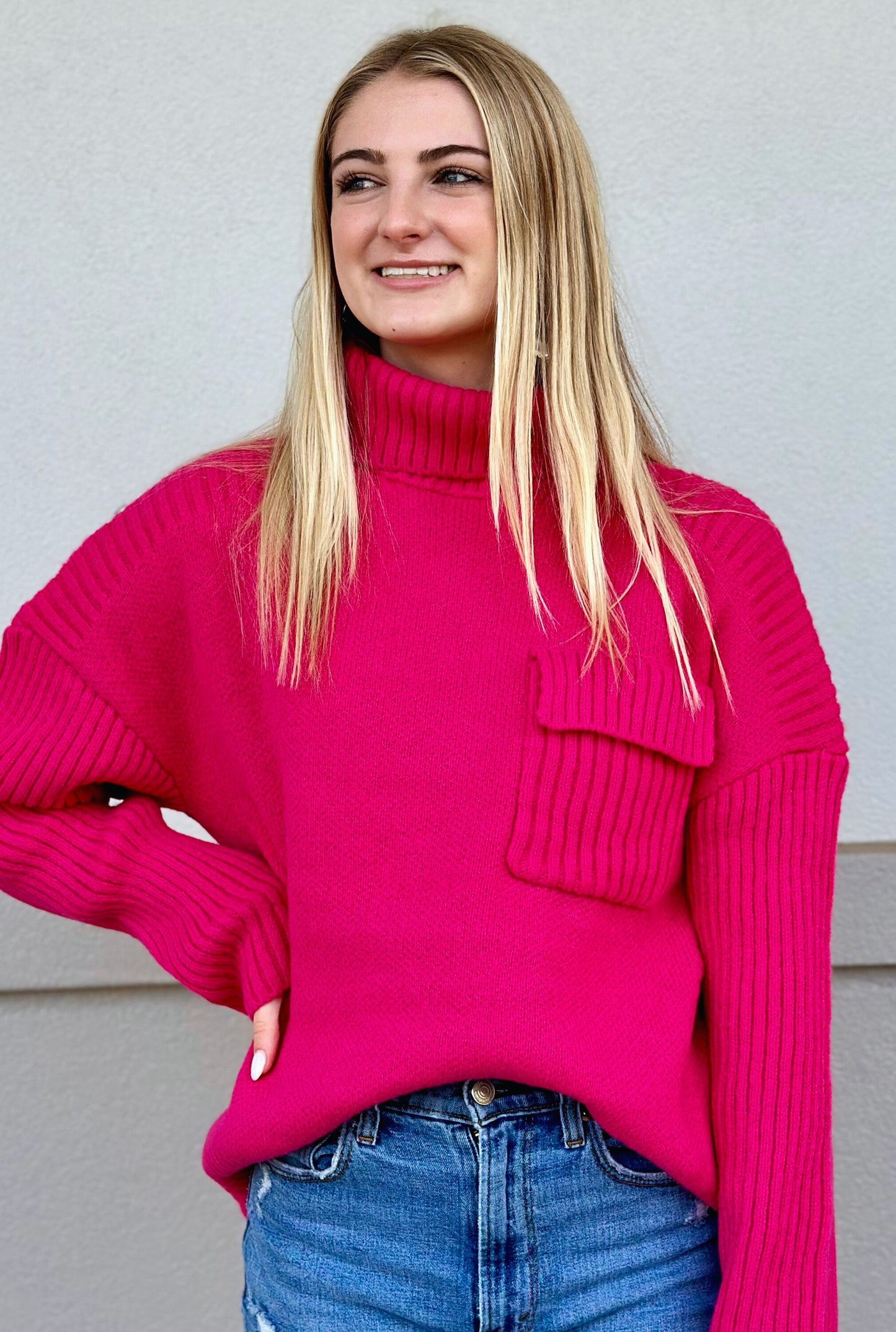 PINK SWEATER TOP