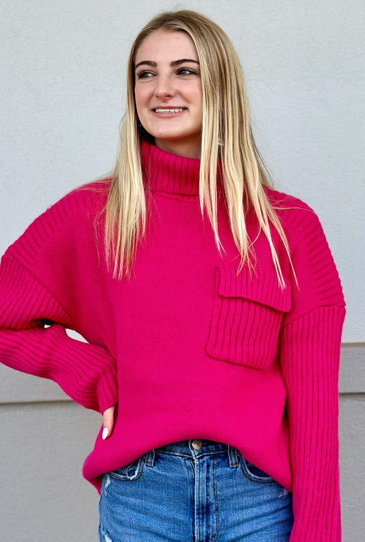 PINK SWEATER TOP