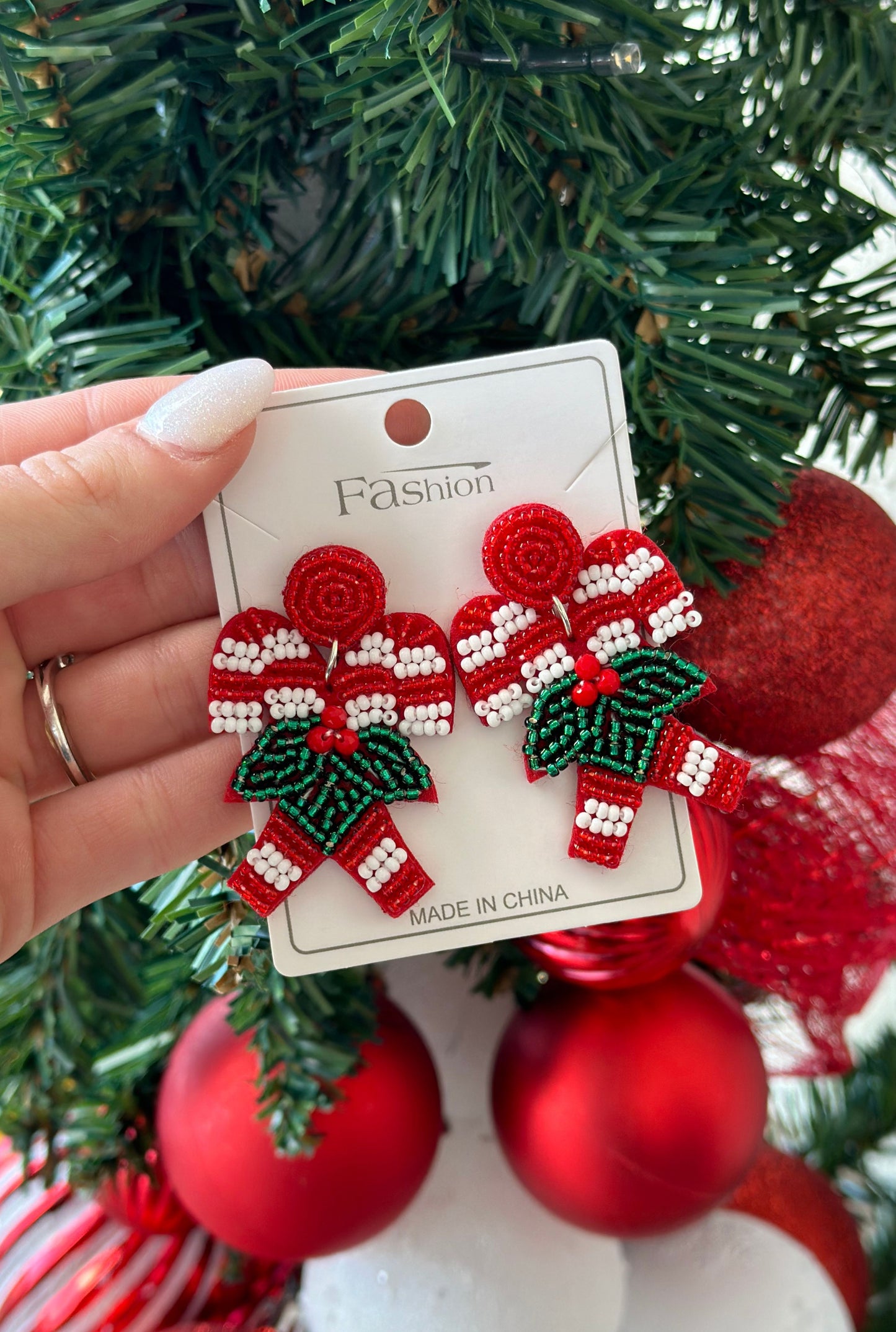 SWEET CANDY CANE EARRINGS