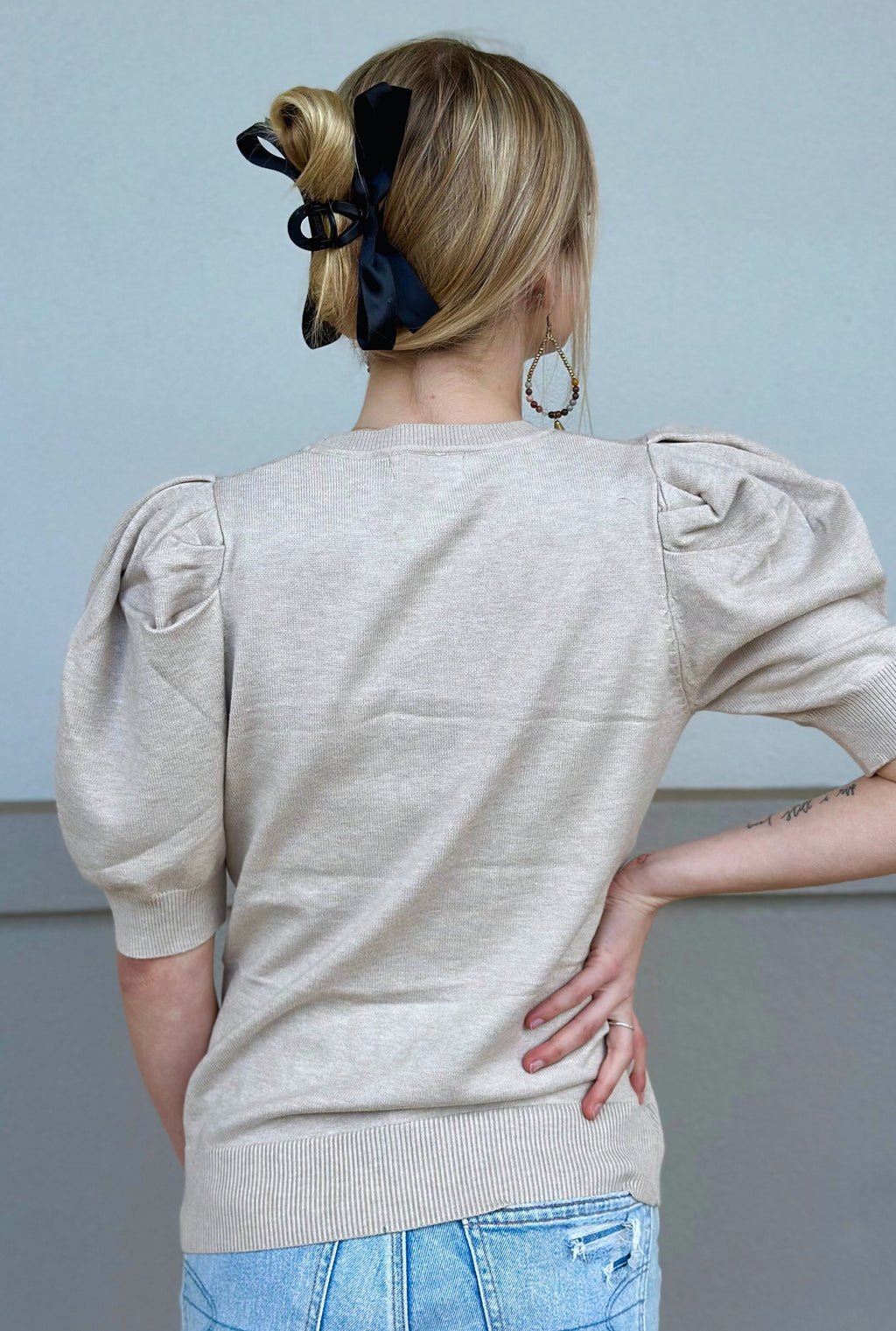 BEIGE VISCOSE TOP