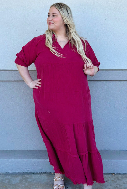 CURVY RUBY DOLL DRESS