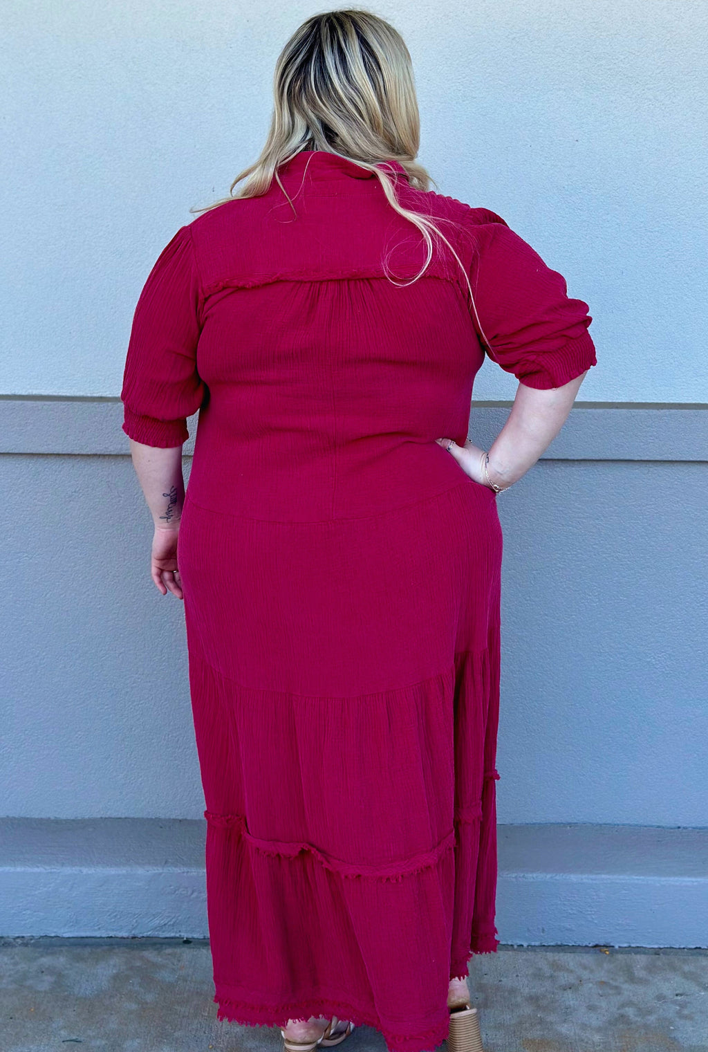 CURVY RUBY DOLL DRESS