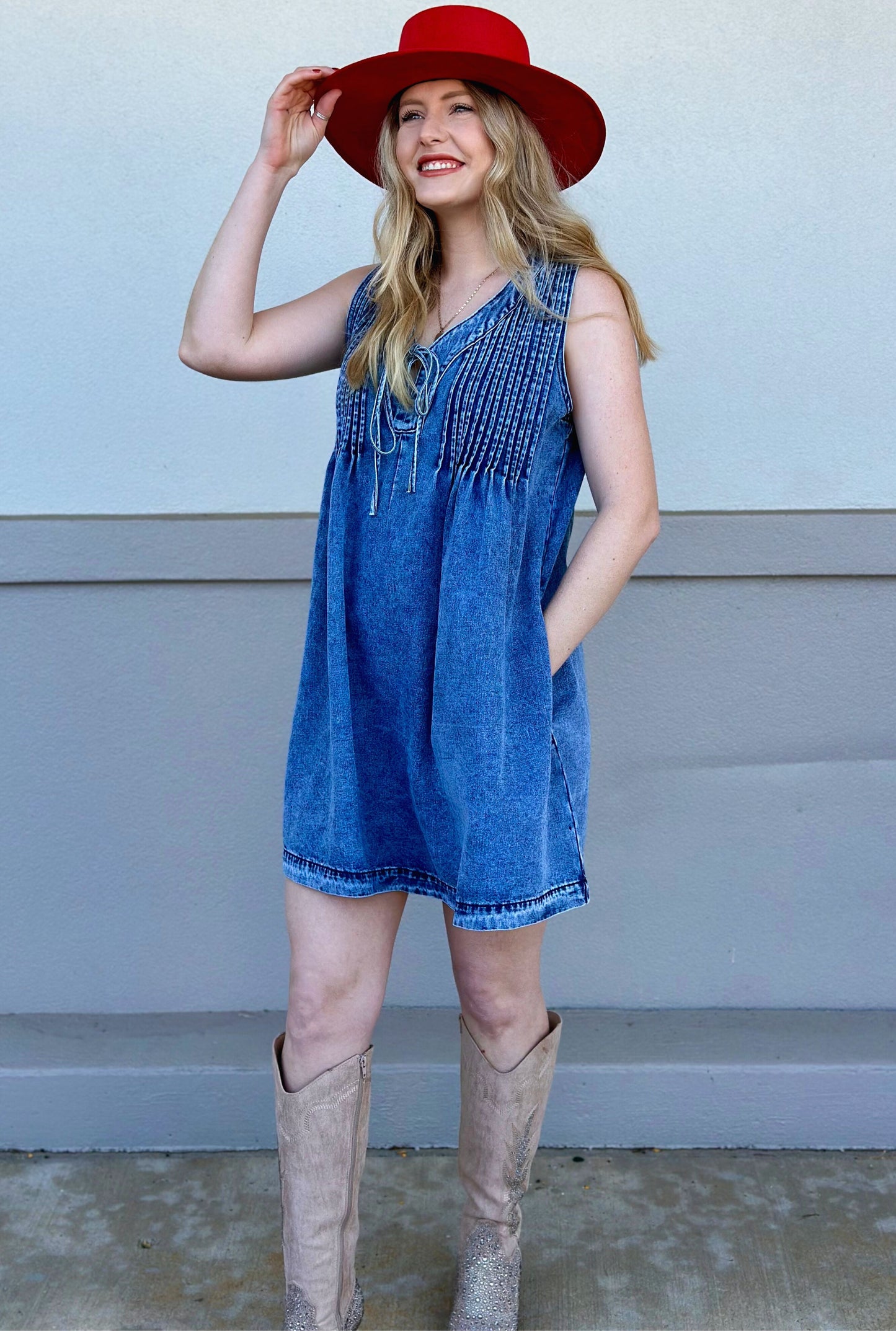 ROCKING DENIM DRESS