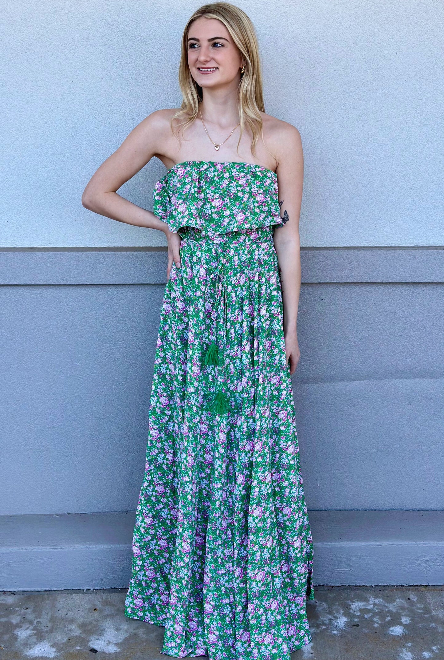 GREEN PARADISE DRESS