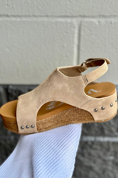 TAUPE REIN WEDGES