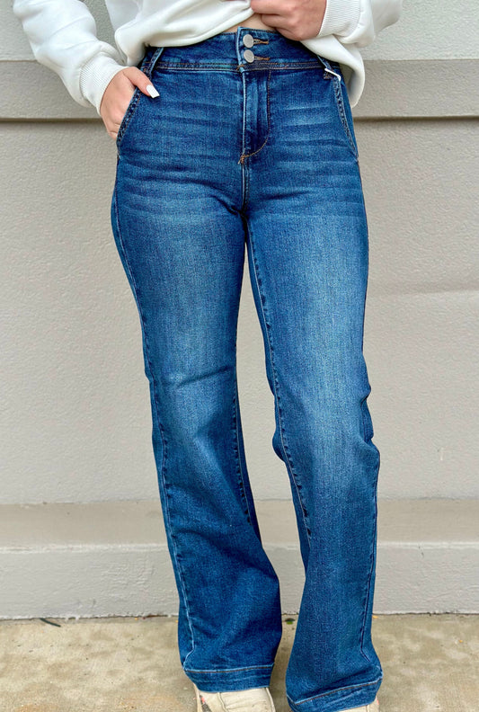 RISEN DOUBLE BUTTON JEANS