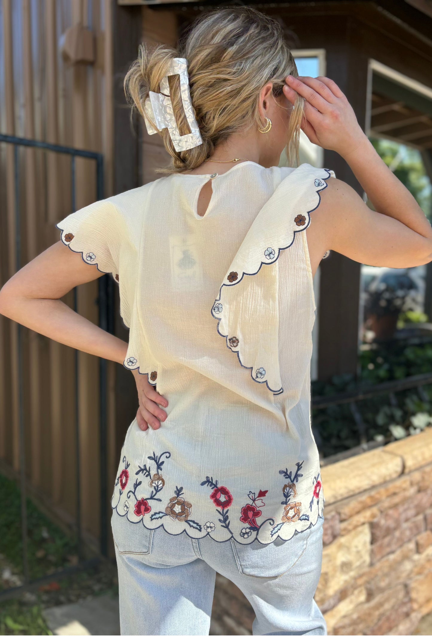 FLOWER GIRL TOP