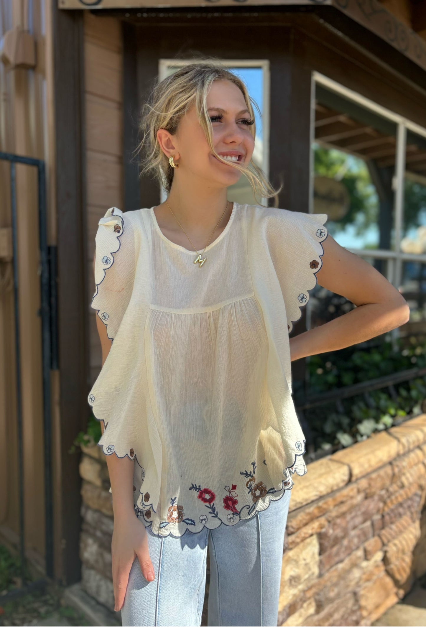 FLOWER GIRL TOP