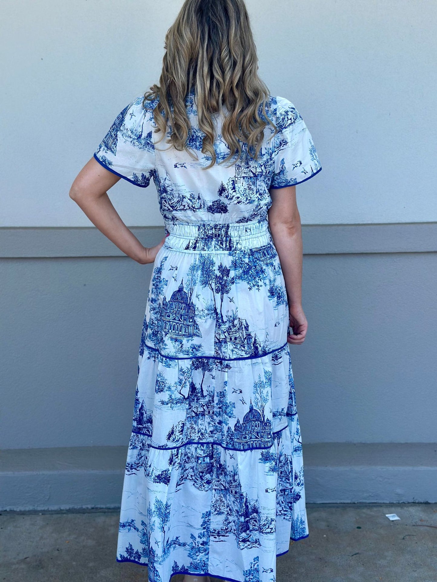 BLUE VENICE DRESS