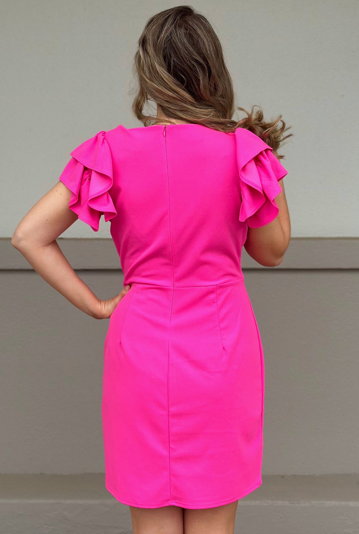 FUCHSIA BUSNIESS ONLY DRESS