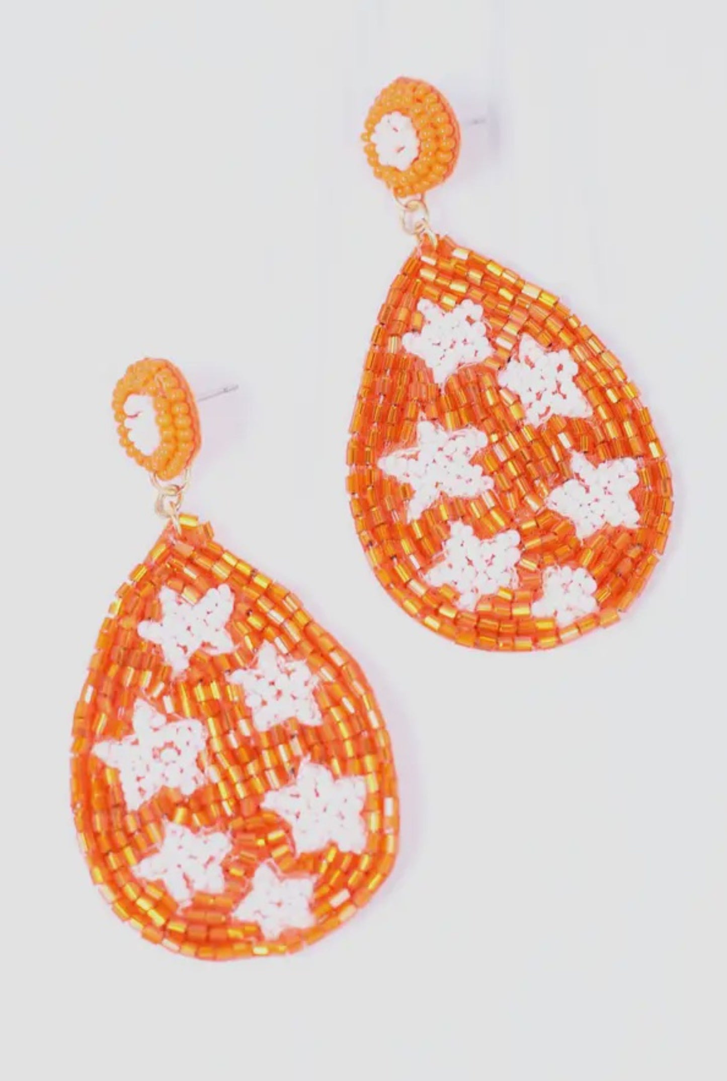 CLINTON STAR BEADED EARRINGS