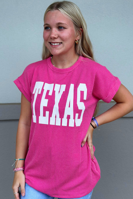 PINK TEXAS GIRL TOP