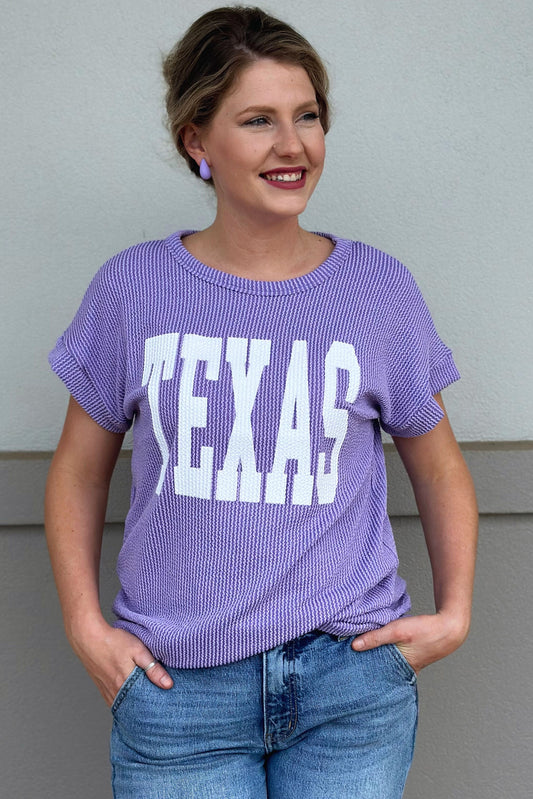 LAVENDER TEXAS GIRL TOP