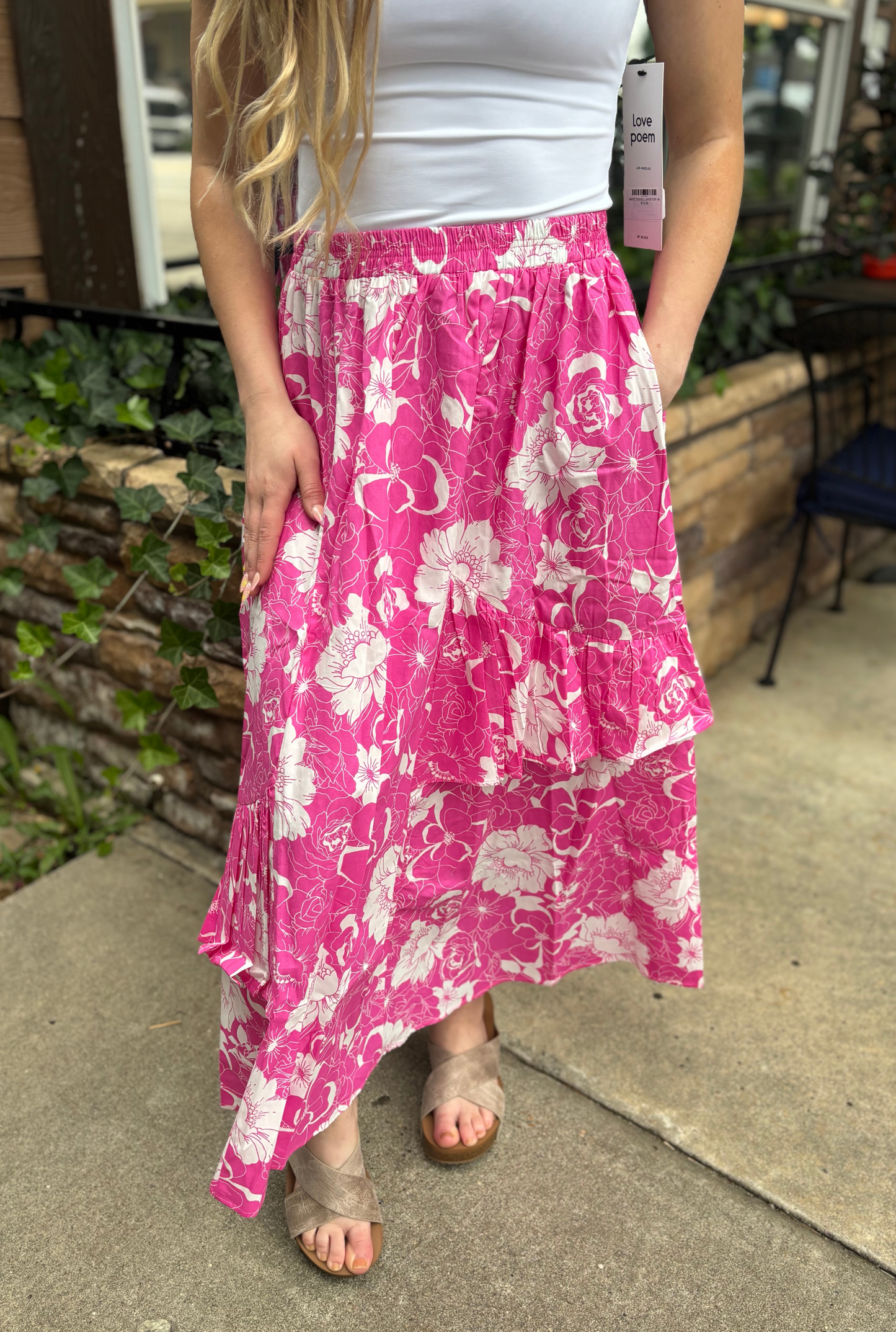 PINK ALOHA SKIRT