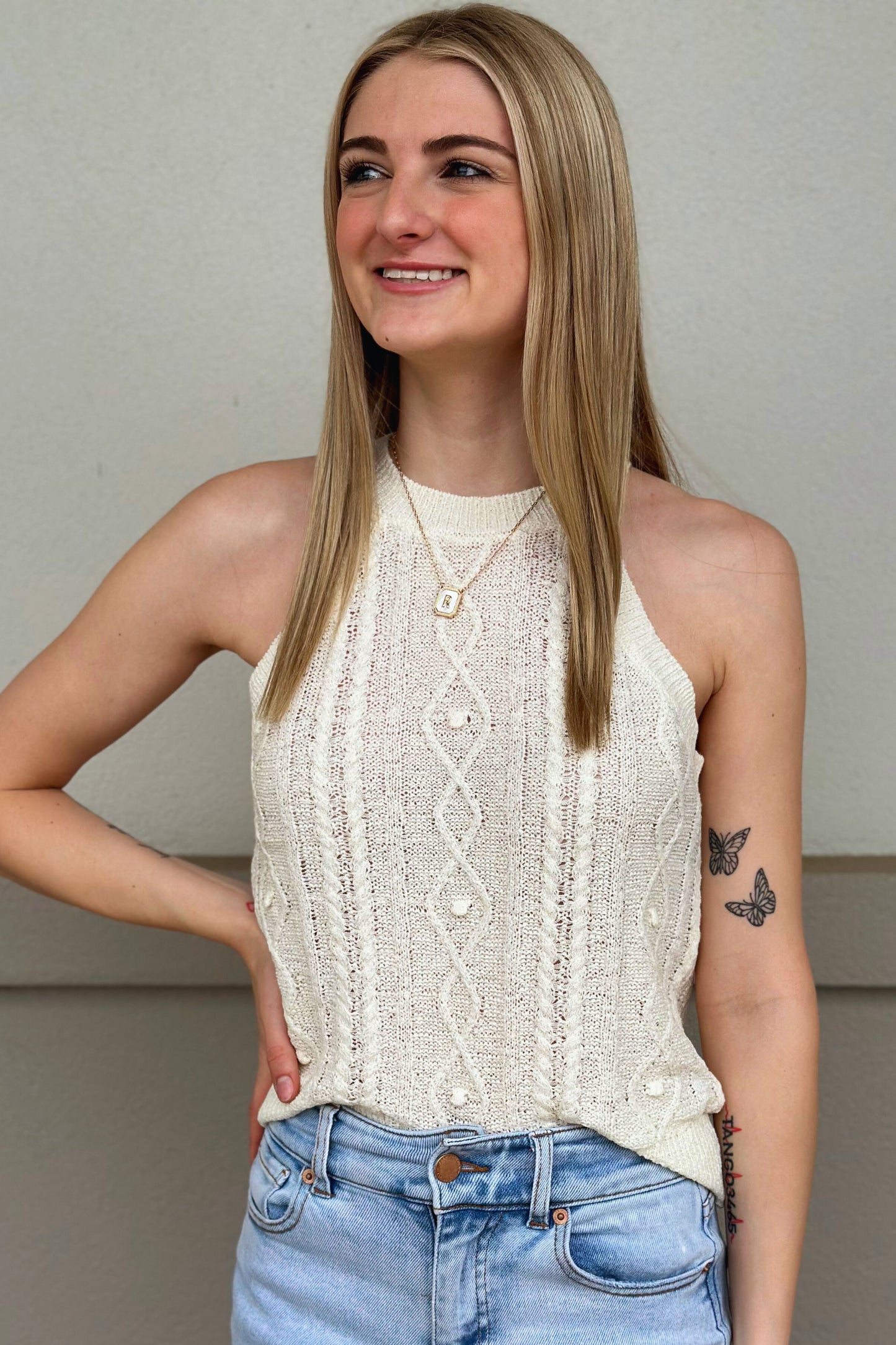 OATMEAL KNIT TANK