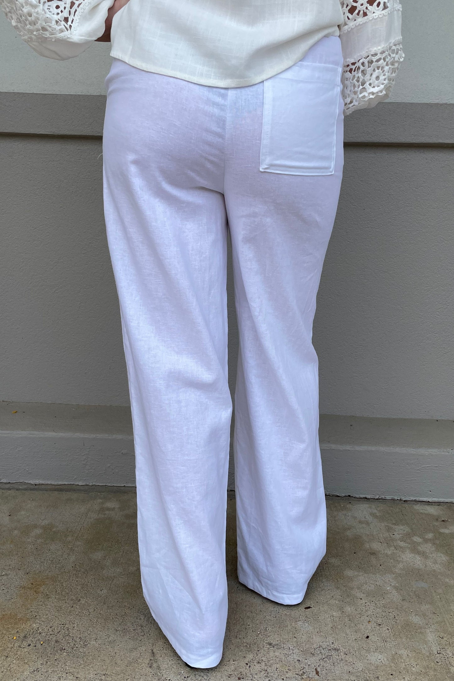 WHITE RELAX PANTS