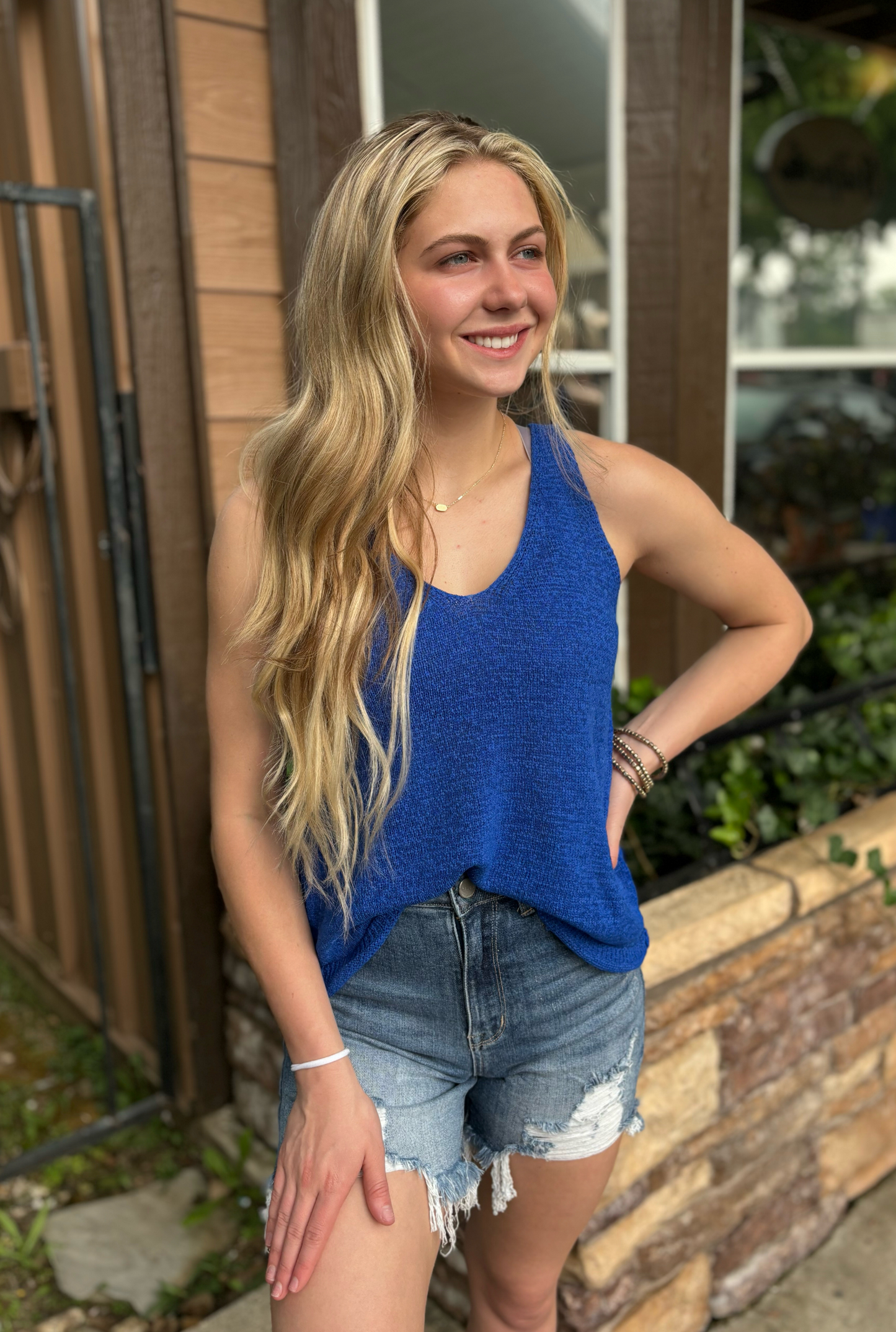 ROYAL BLUE KNIT TANK