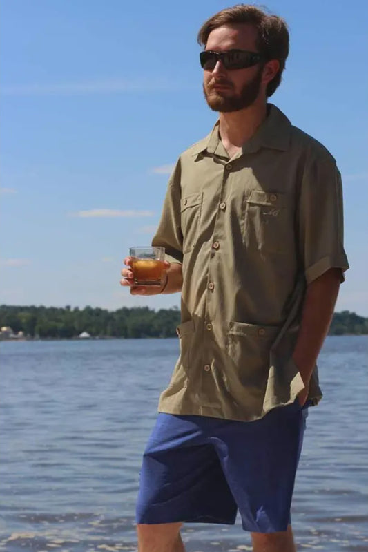 MEN'S OLIVE BAY SHIRT