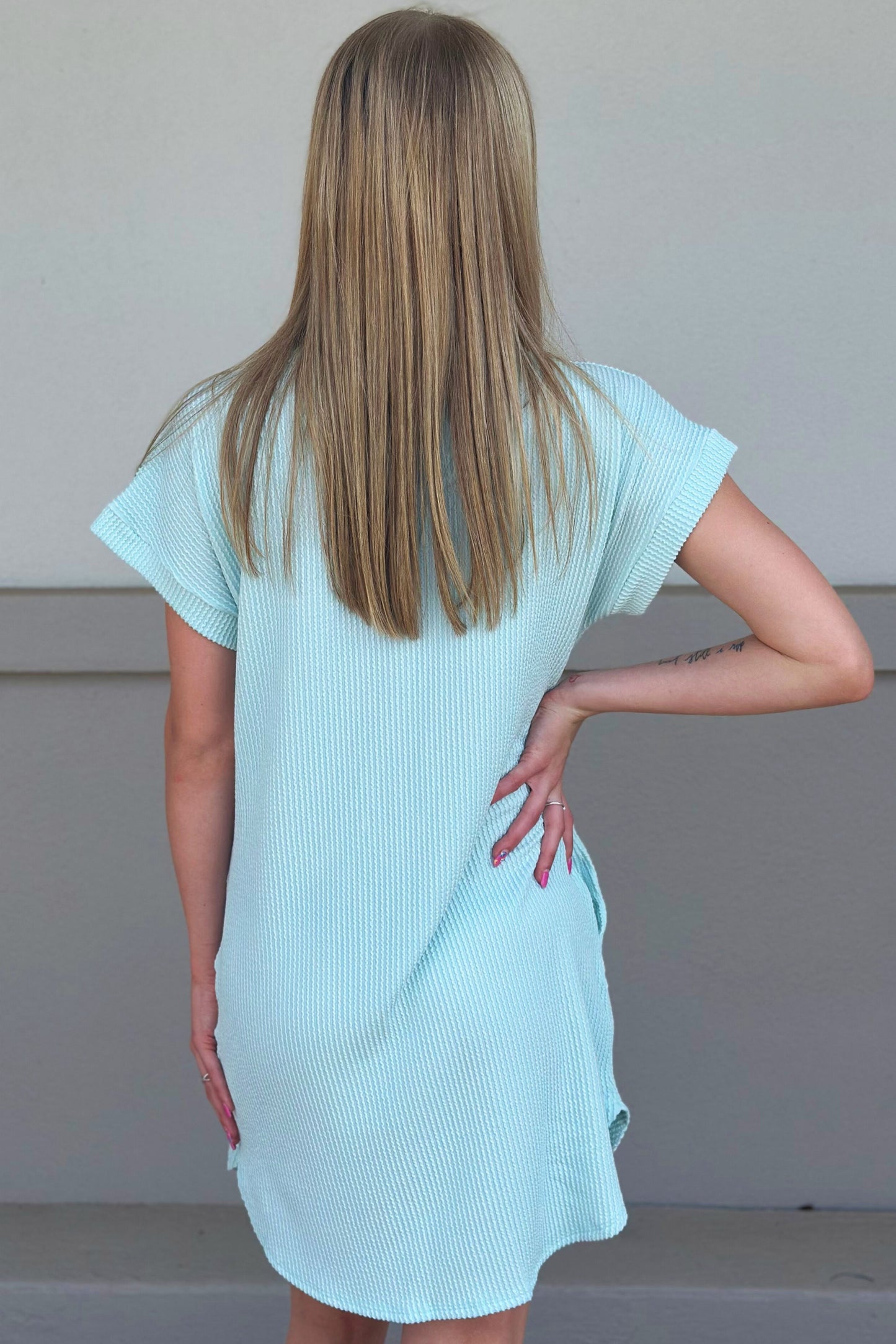 MINT URBAN RIBBED DRESS