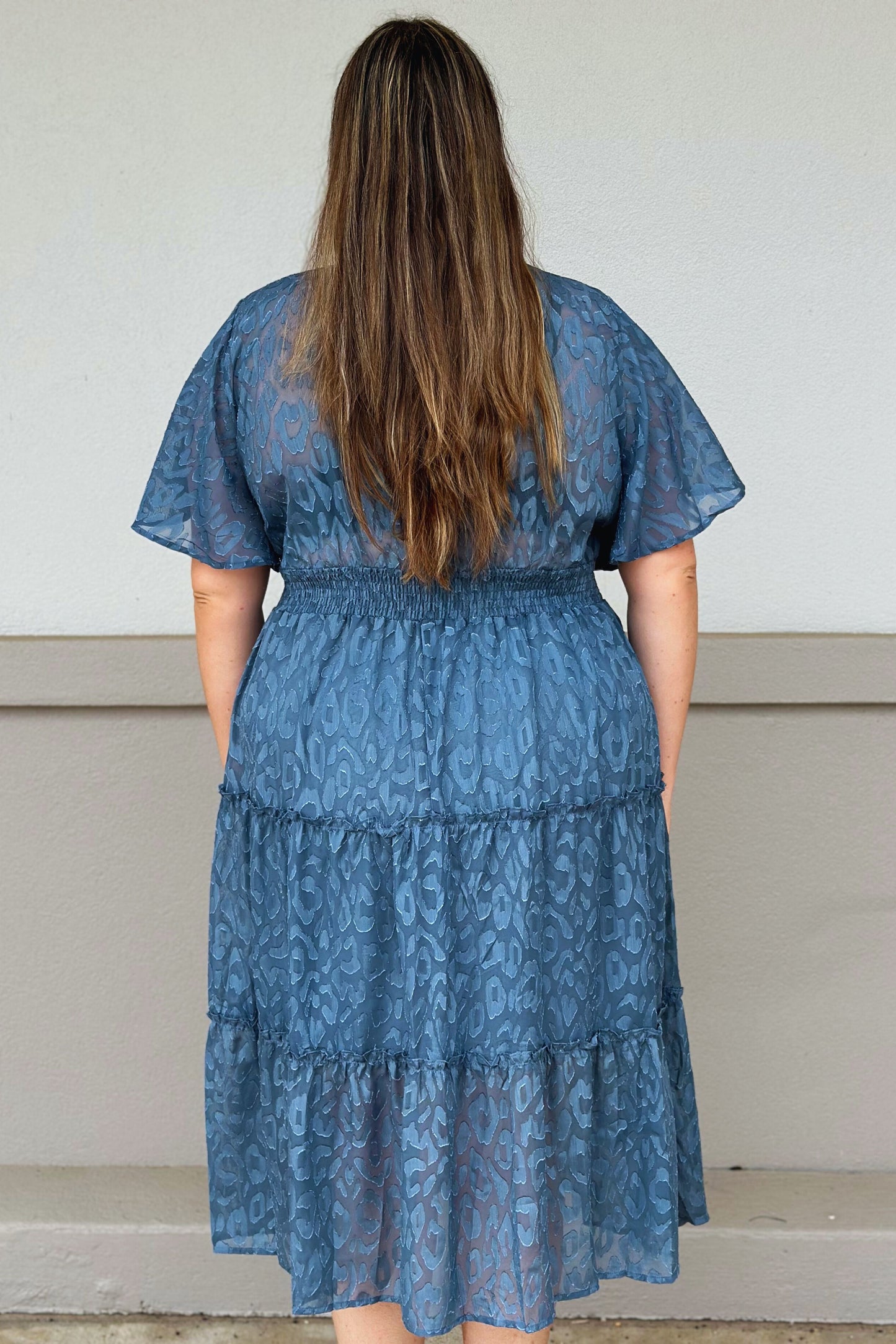 CURVY BLUE FIERCE DRESS