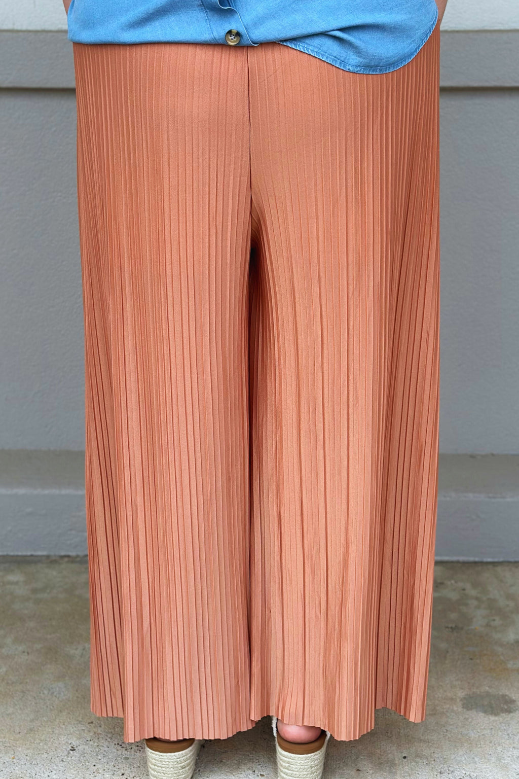CURVY ORANGE WOVEN PANTS