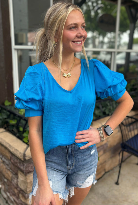 TURQUOISE PEPPER TOP