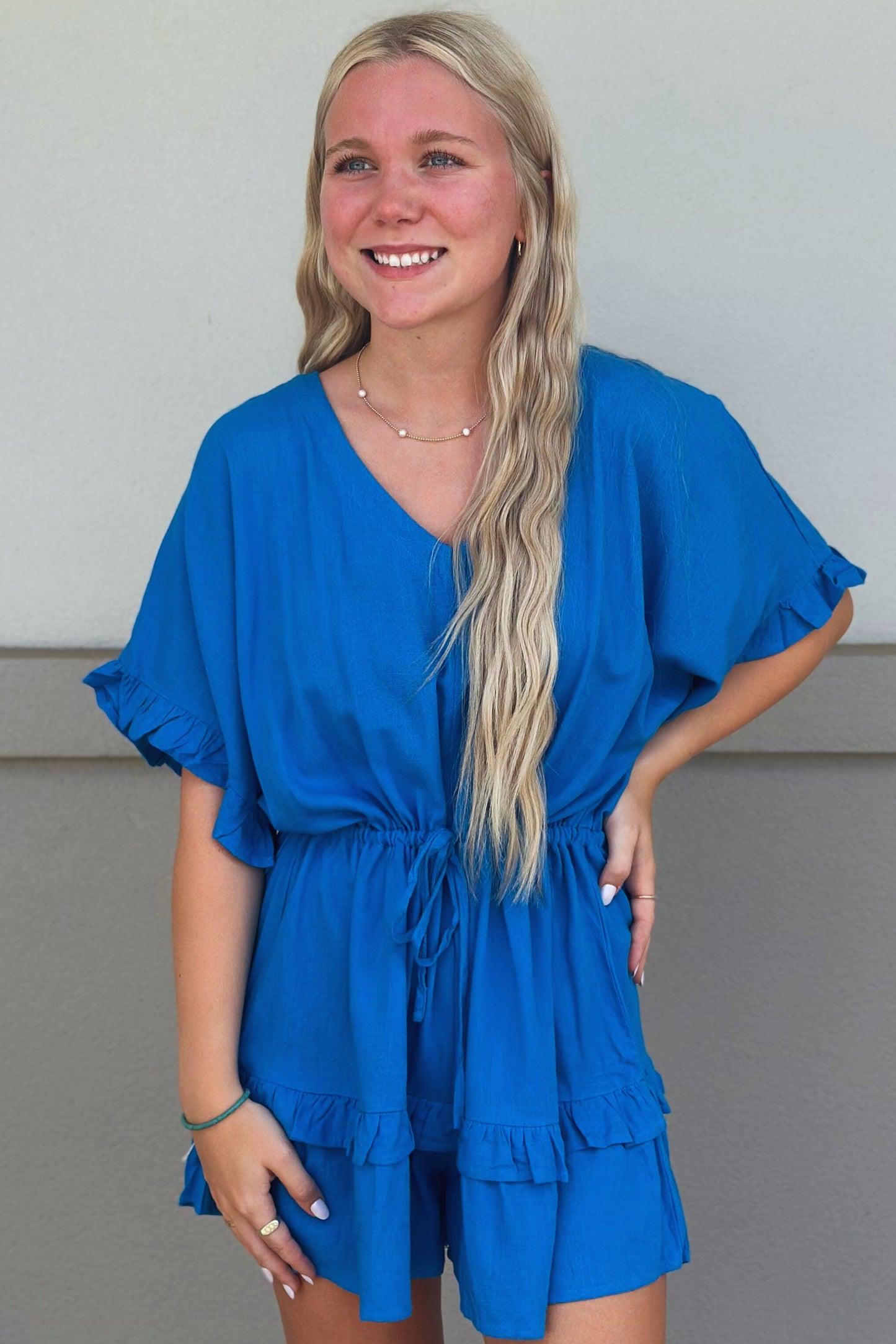 STRIKING ROMPER COBOLT BLUE