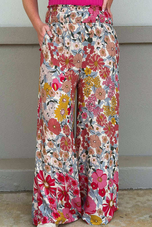 ROSE LOVELY FLORALS PANTS