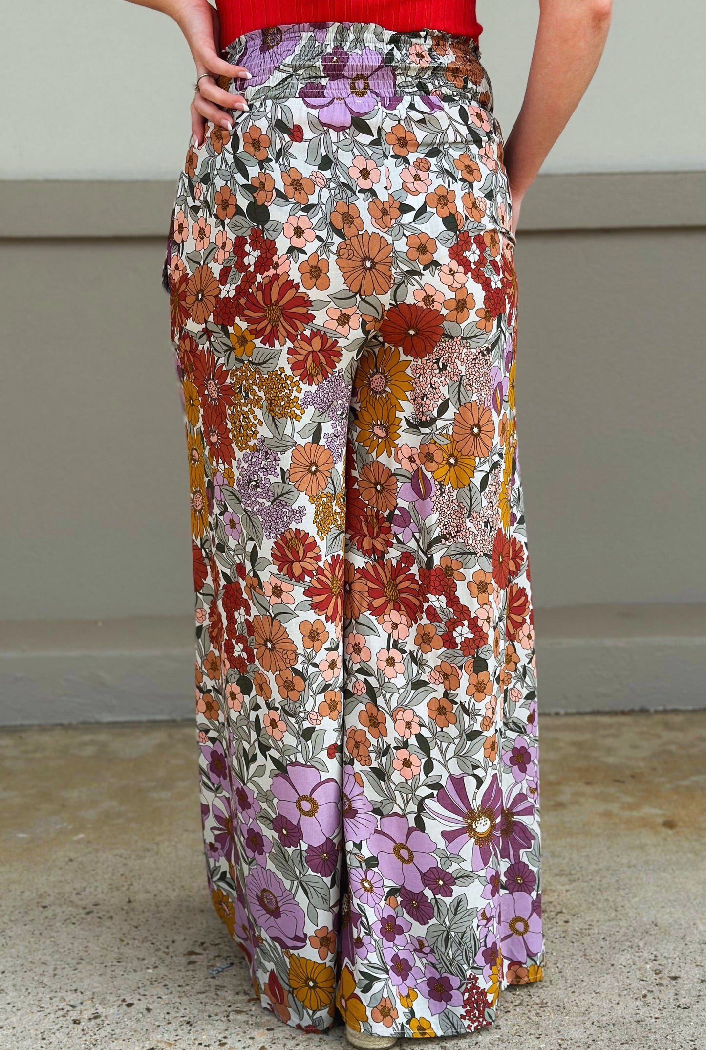 LAVENDER LOVELY FLORALS PANTS