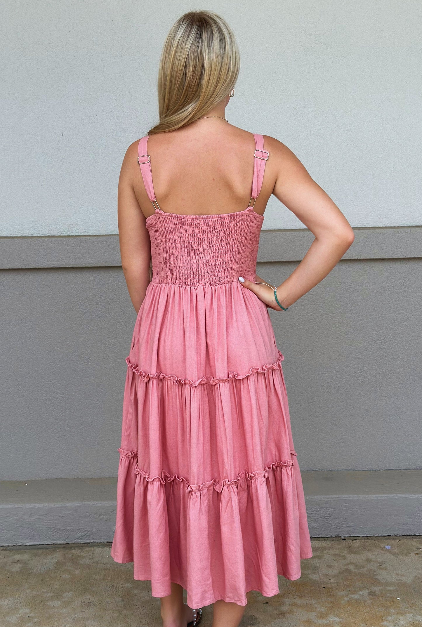 PINK DOUBLE BOW DRESS