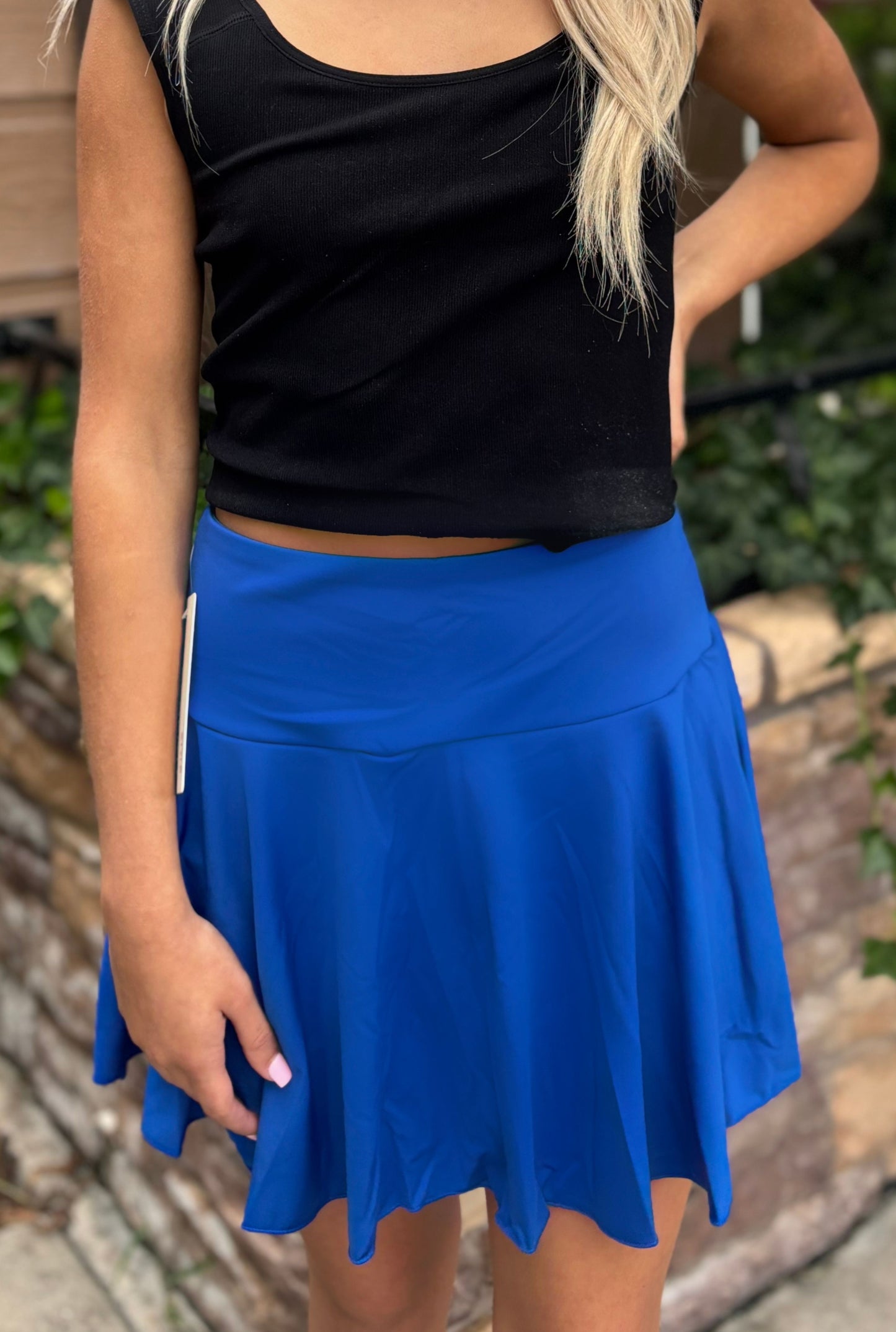 ROYAL BLUE TENNIS SKORT