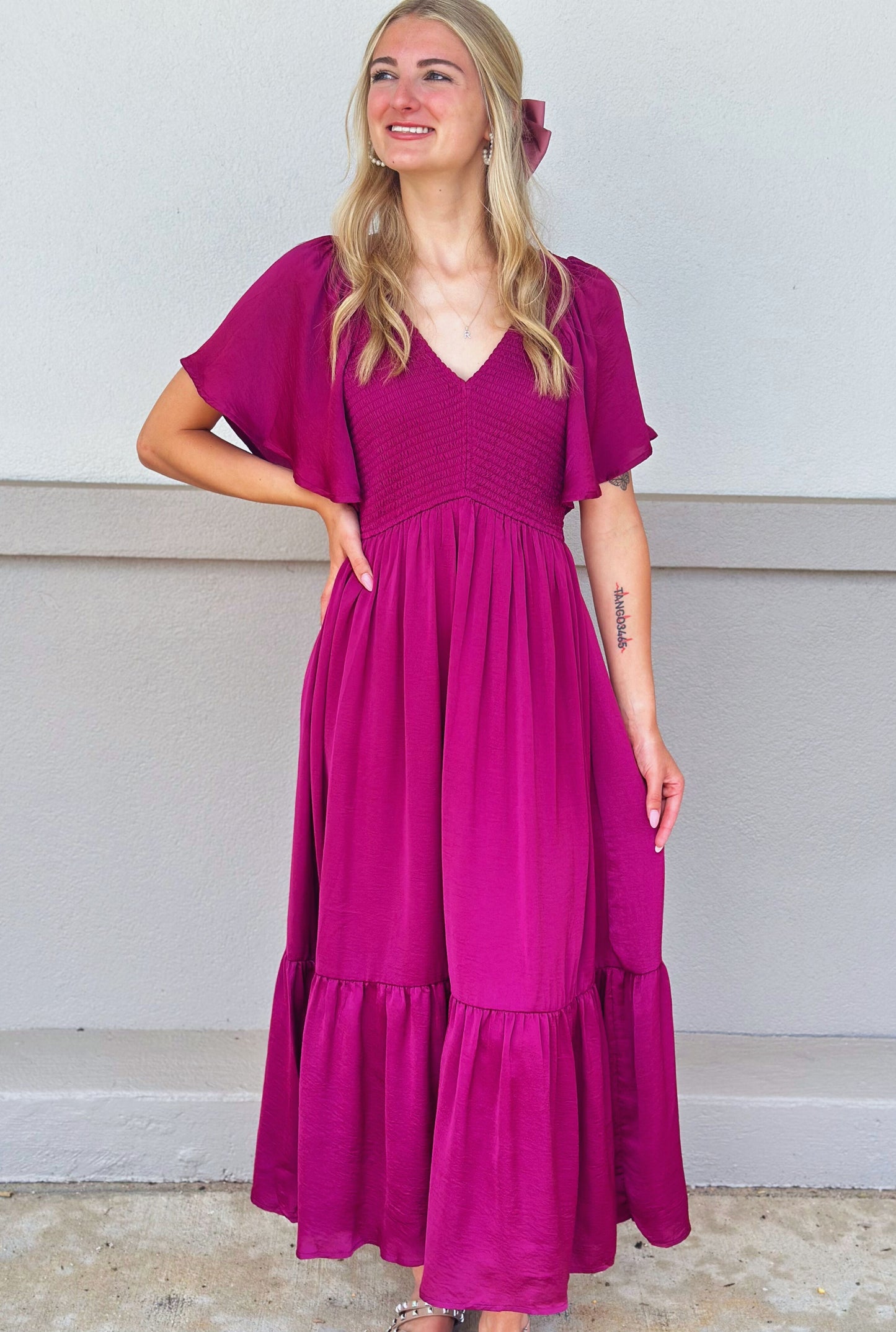 WINE AVENUE DRESS