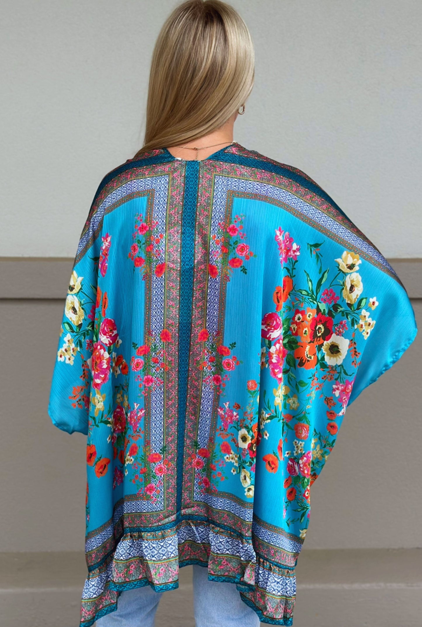 BLUE SEASIDE KIMONO