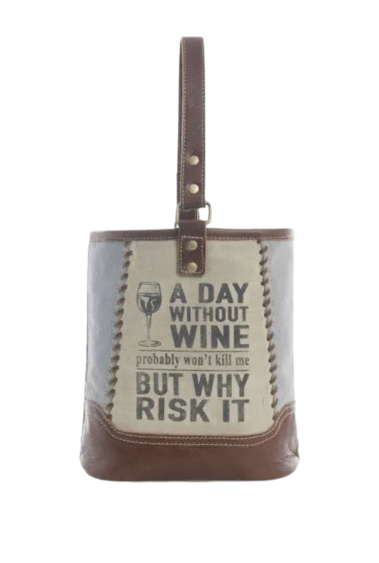 Why Risk It Double Wine Bag