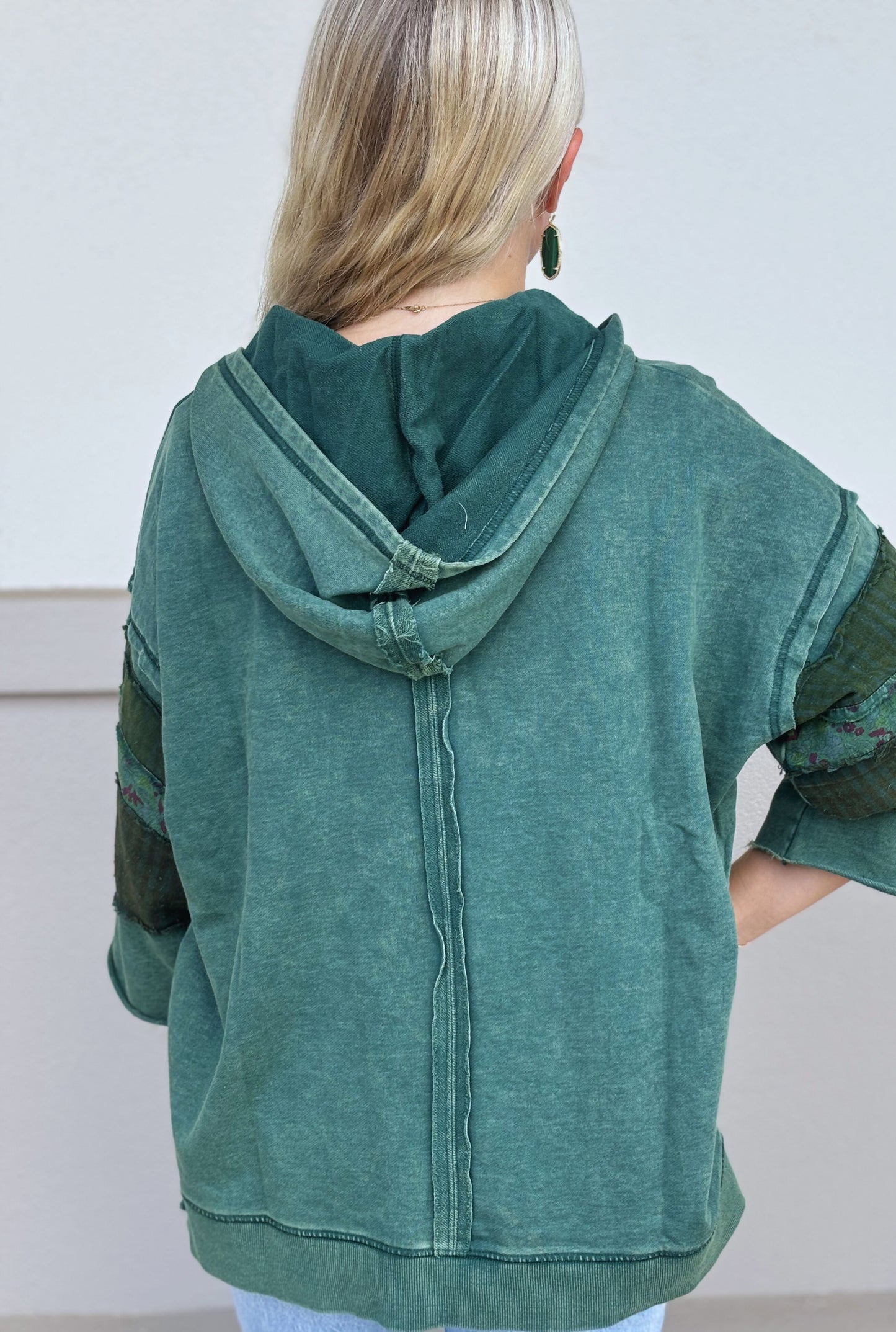 GREEN MINERAL HOODIE SWEATER