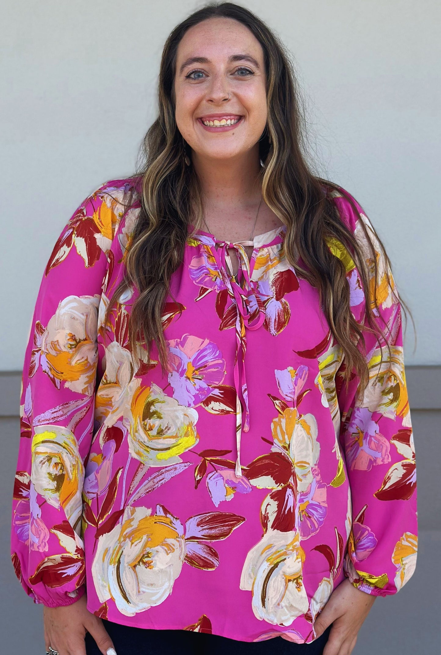 CURVY MAGENTA MAGGIE TOP