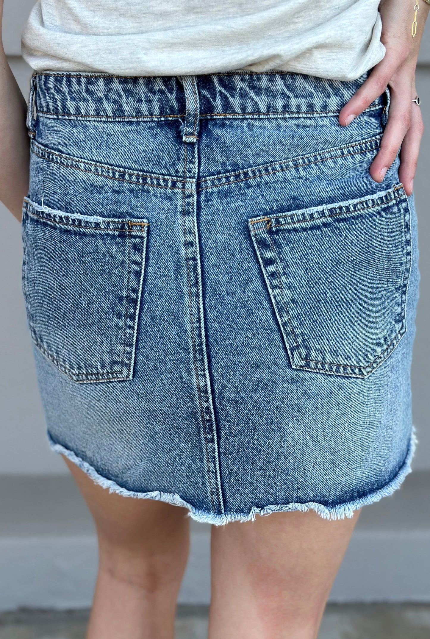 DENIM MINI SKIRT