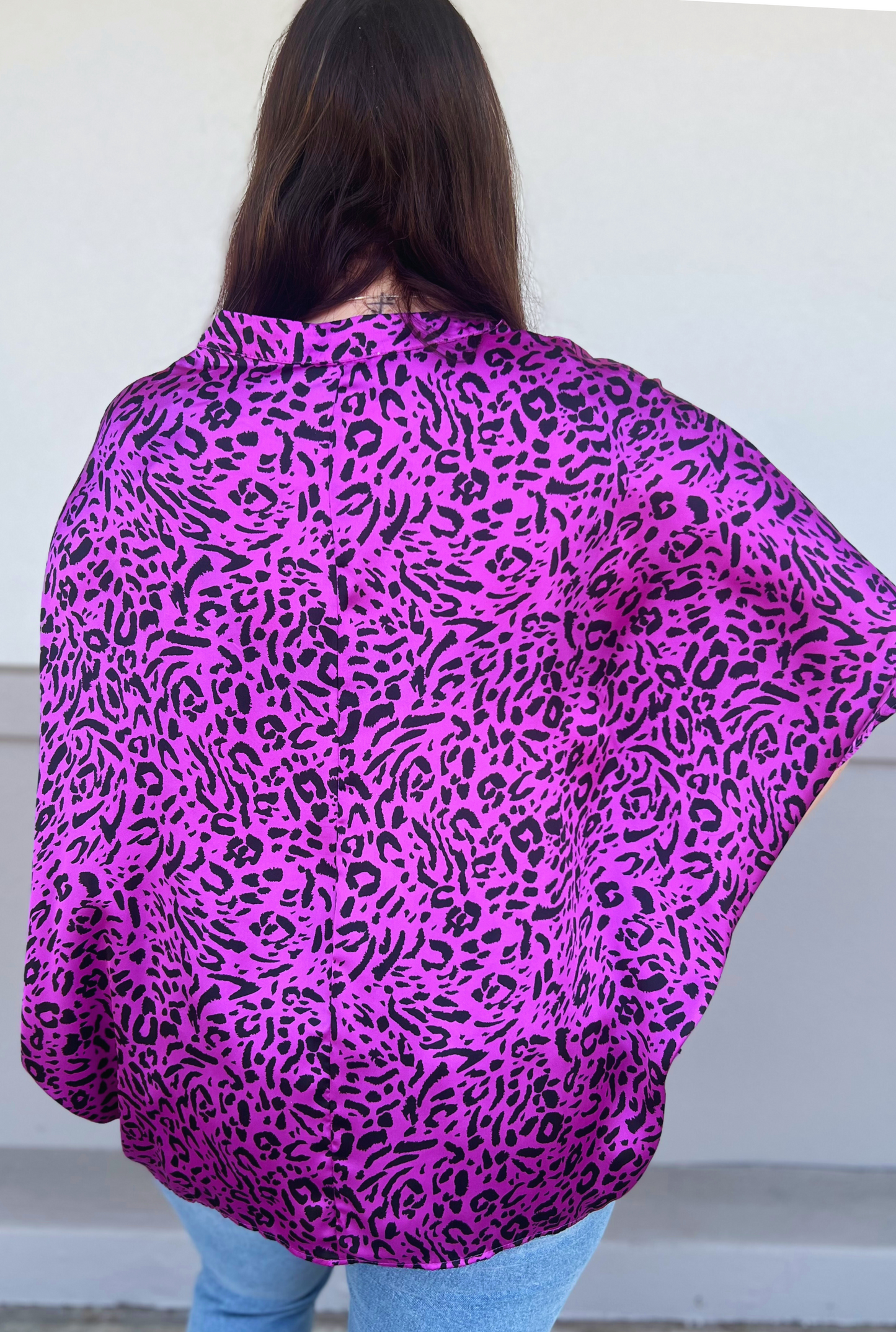 CURVY PINK LEOPARD LILY TOP