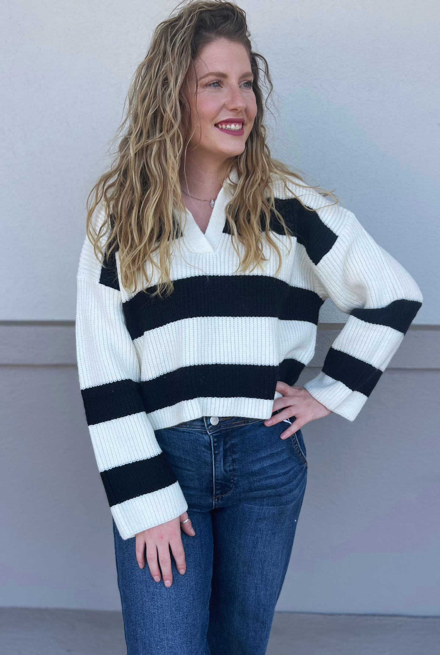 IVORY WHITLEY SWEATER