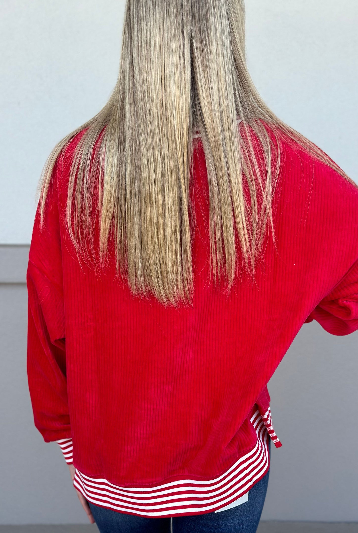 CANDY CANE SEQUINS SWEATER